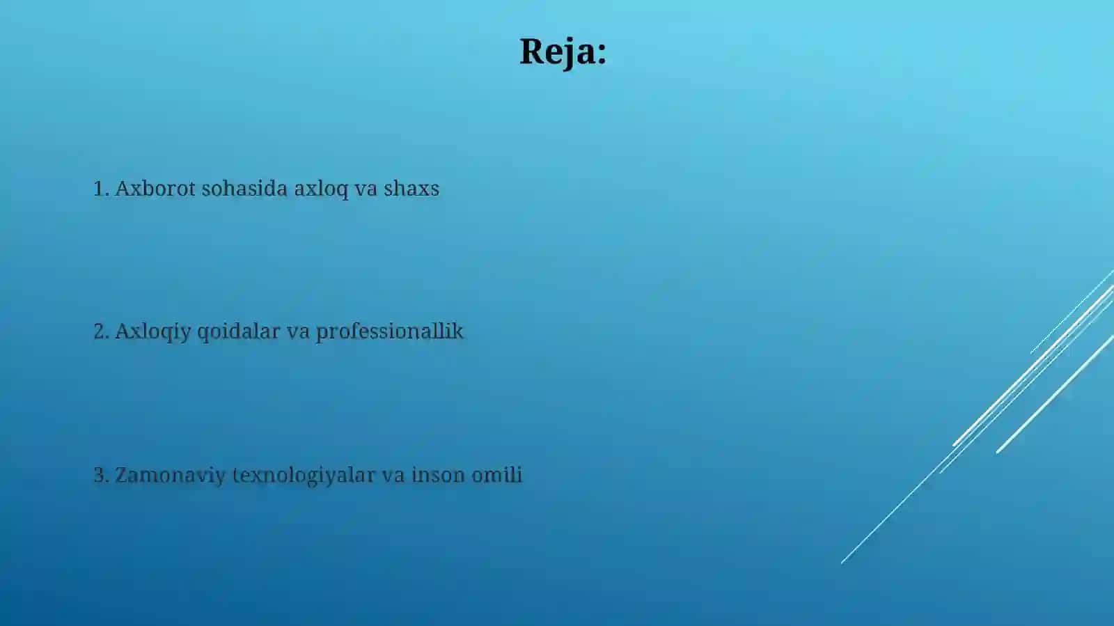 Axloqiy qoidalar va professionallik 2