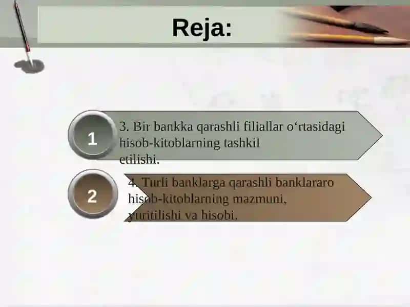 Banklararo hisob-kitoblar hisobi2 2