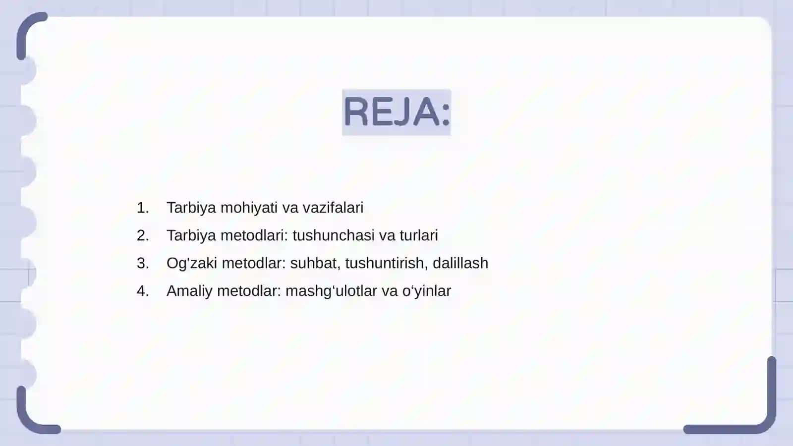 Tarbiya metodlari va shakllari 2