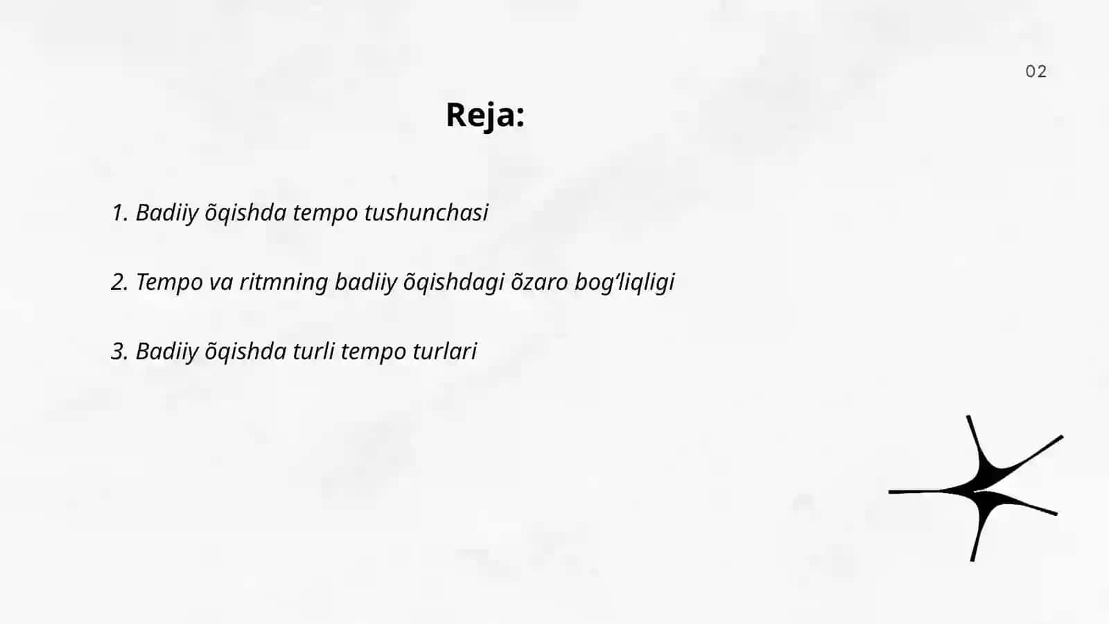 Badiy õqishda temp va uning õziga xos xususiyatlari 2