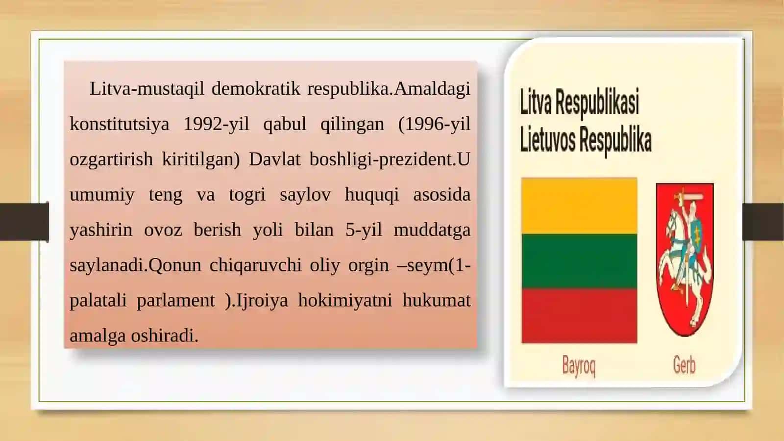 Litva davlati haqida ma'lumot 2