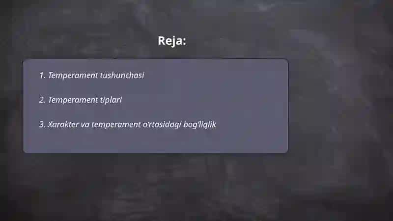 Temperament tushunchasi 2