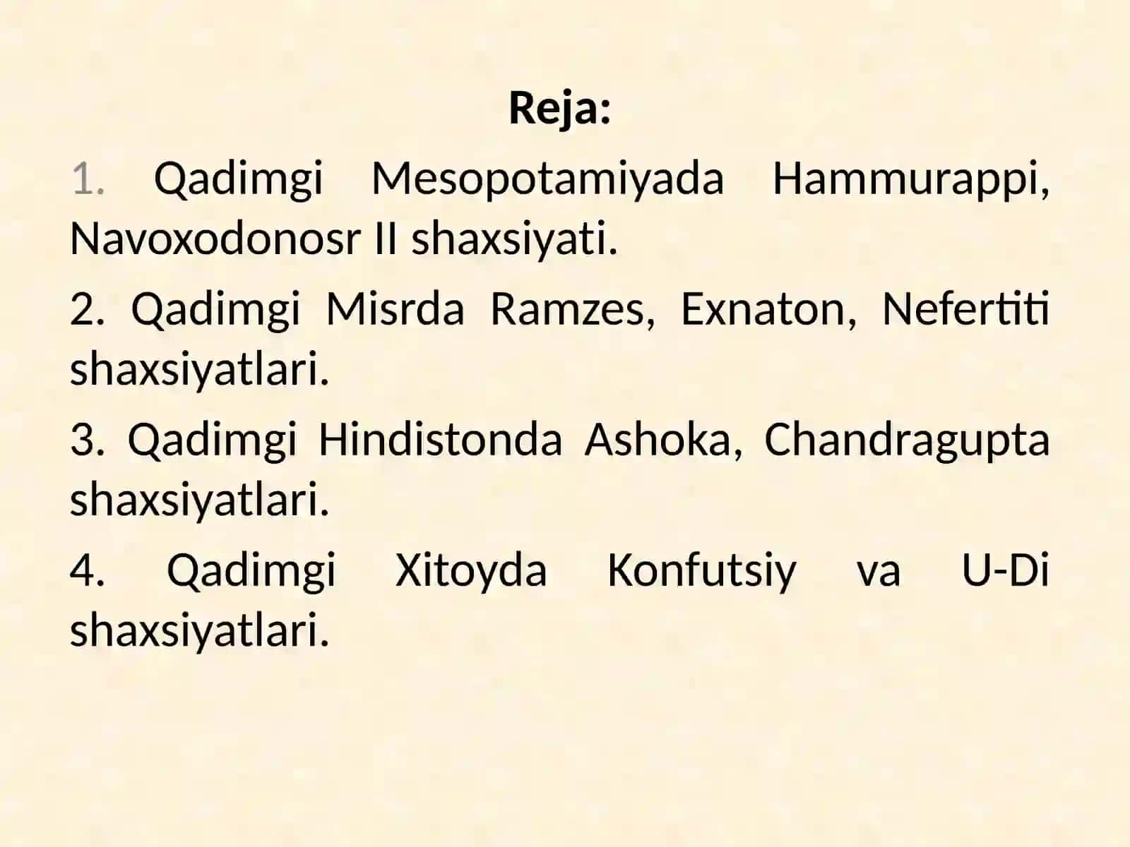 Qadimgi sivilizatsiyalar 2