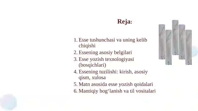 Esse haqida tushuncha 2