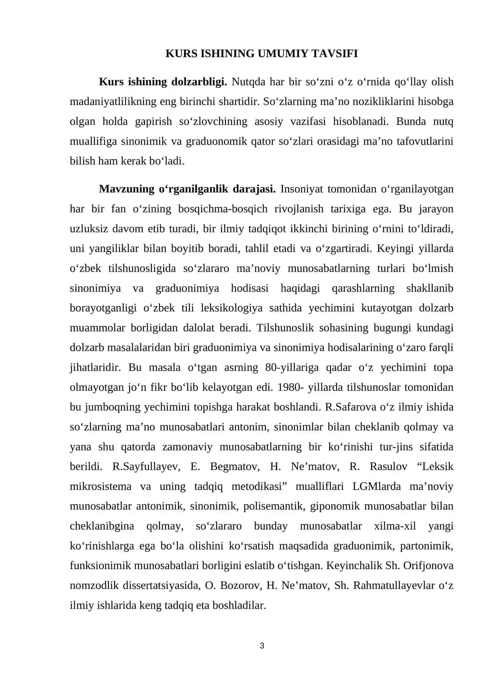 SINONIMIYA VA DARAJALANISH MUNOSABATI 2