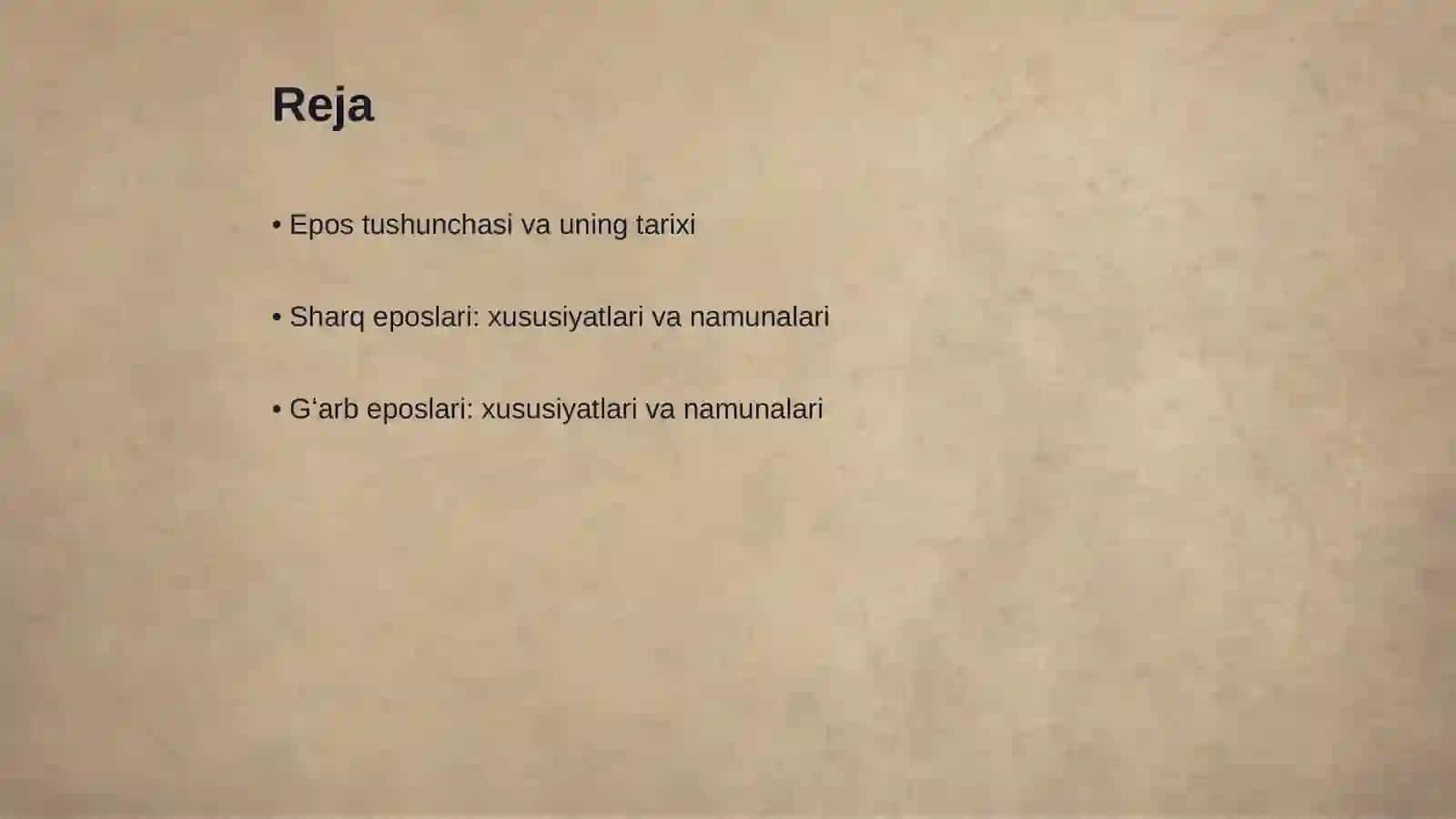 Epos tushunchasi va tarixi 2