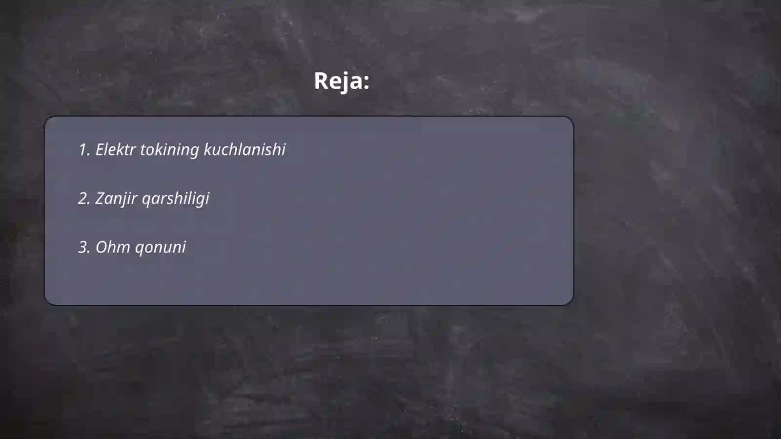 Elektr tokining kuchlanishi 2