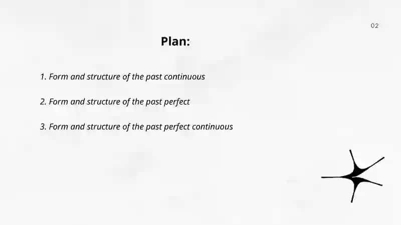 Form and structure of the past continuous 2