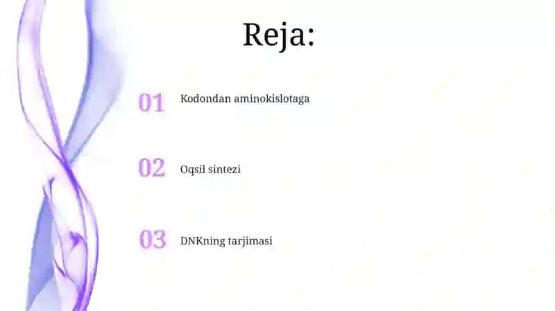 DNK TRANSLATSIYASI 2