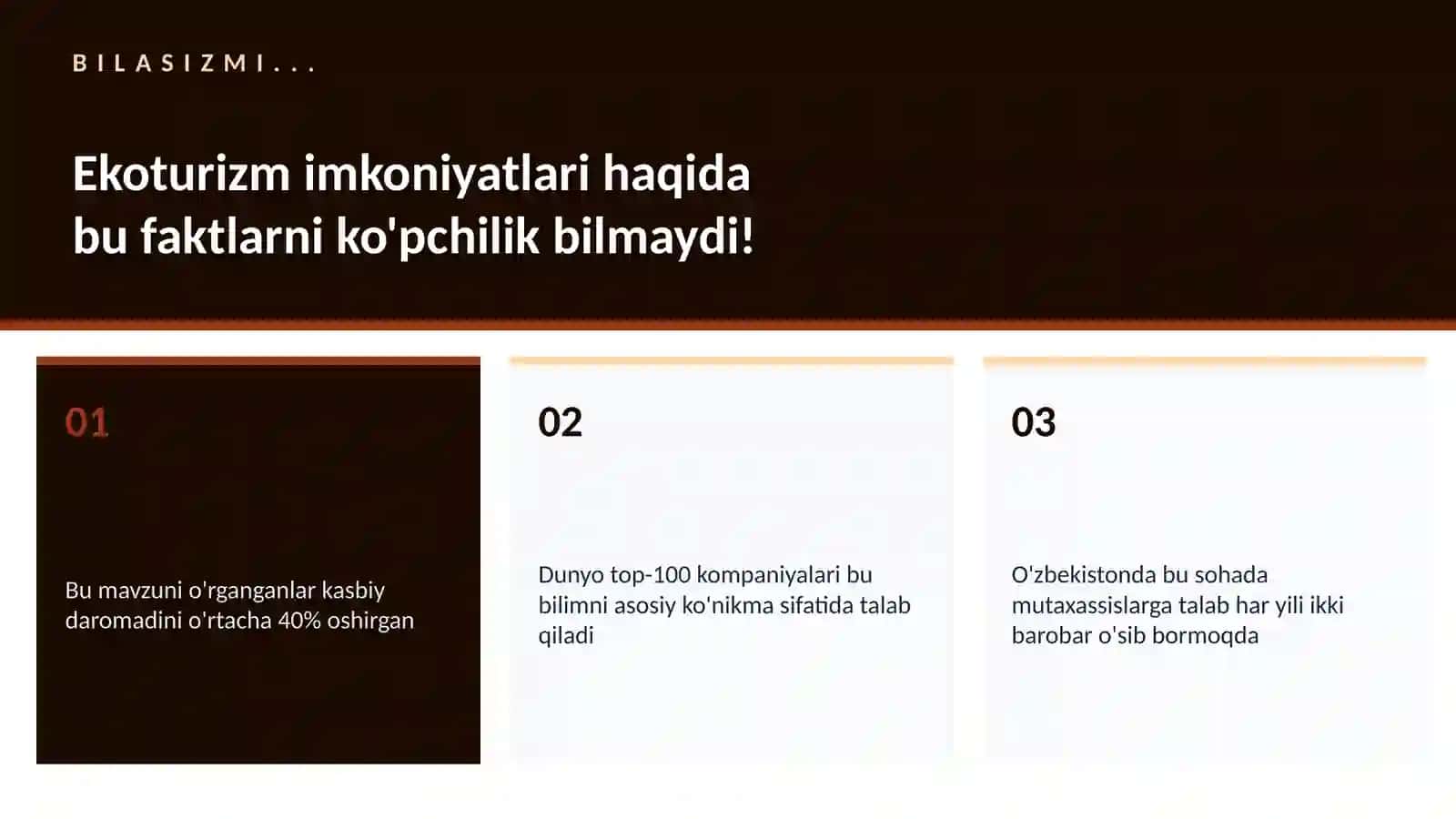 Ekoturizm imkoniyatlari 2