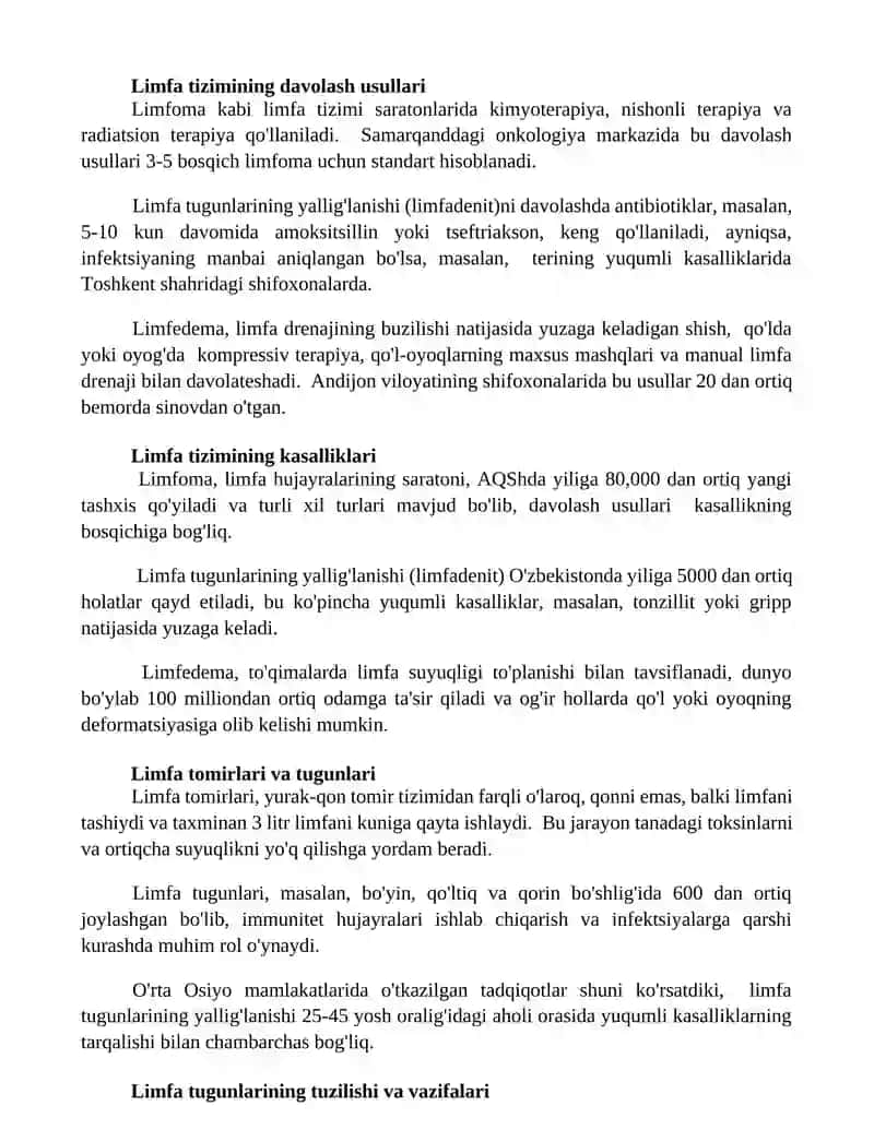 Limfa sistemasi 2