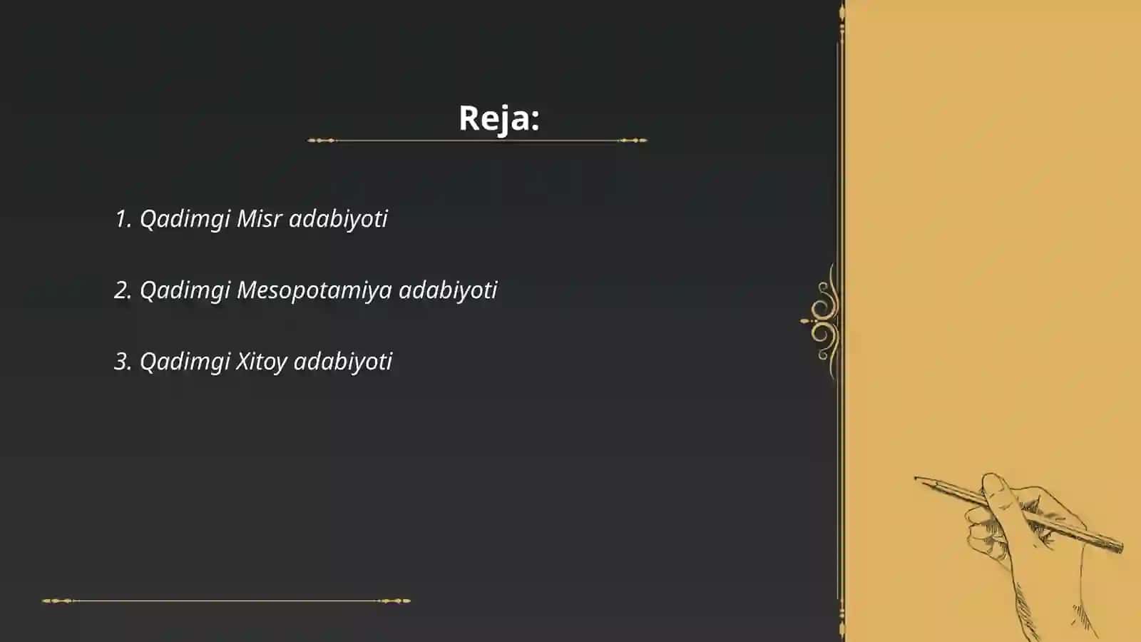 Qadimgi Misr adabiyoti 2