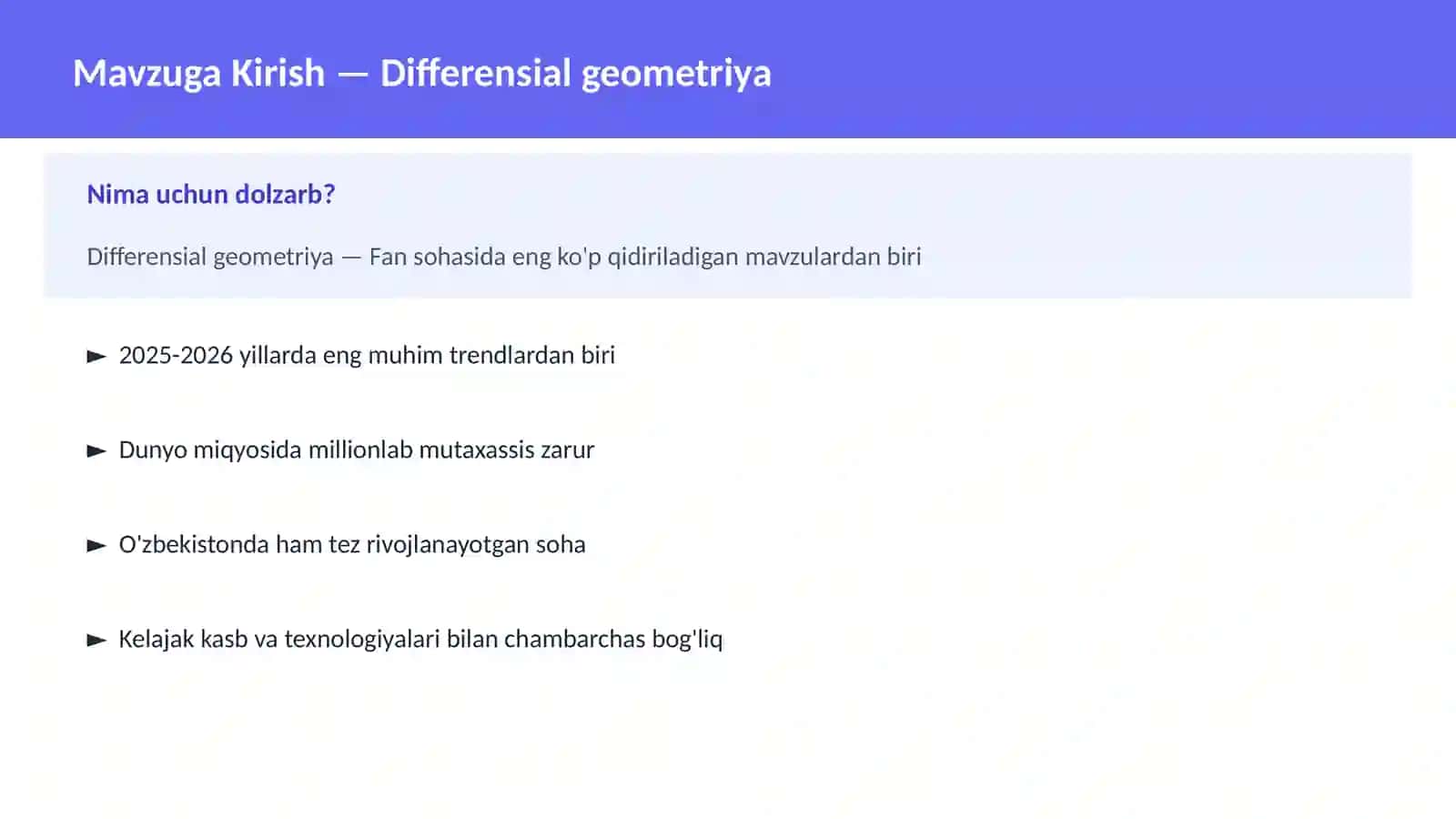 Differensial geometriya 2
