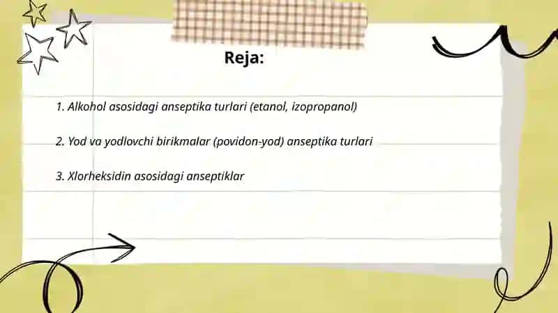 Anseptika turlar 2