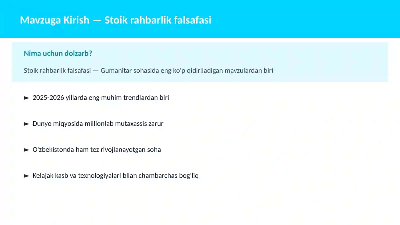 Stoik rahbarlik falsafasi 2