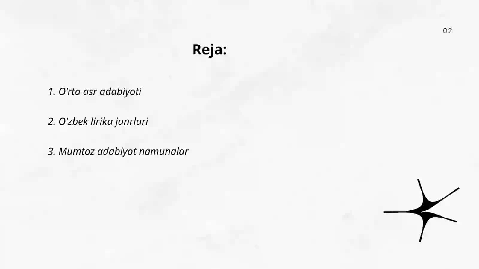 O'rta asr adabiyoti 2