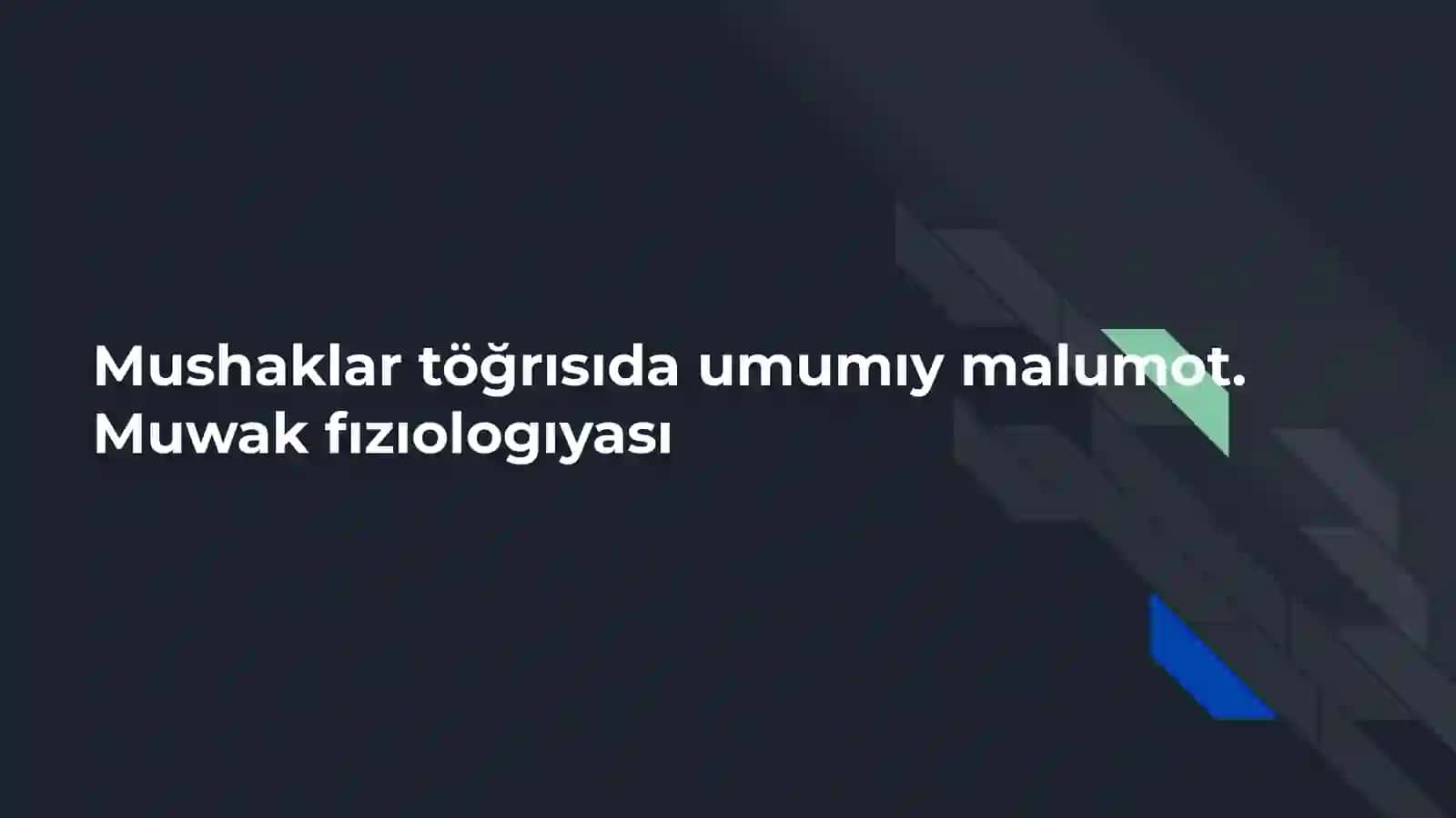 Inovatsıon fan talım vazırlıgı Köp Tarmoqlı Tıbbıyot texnıkumi 114-guruh talabası 2