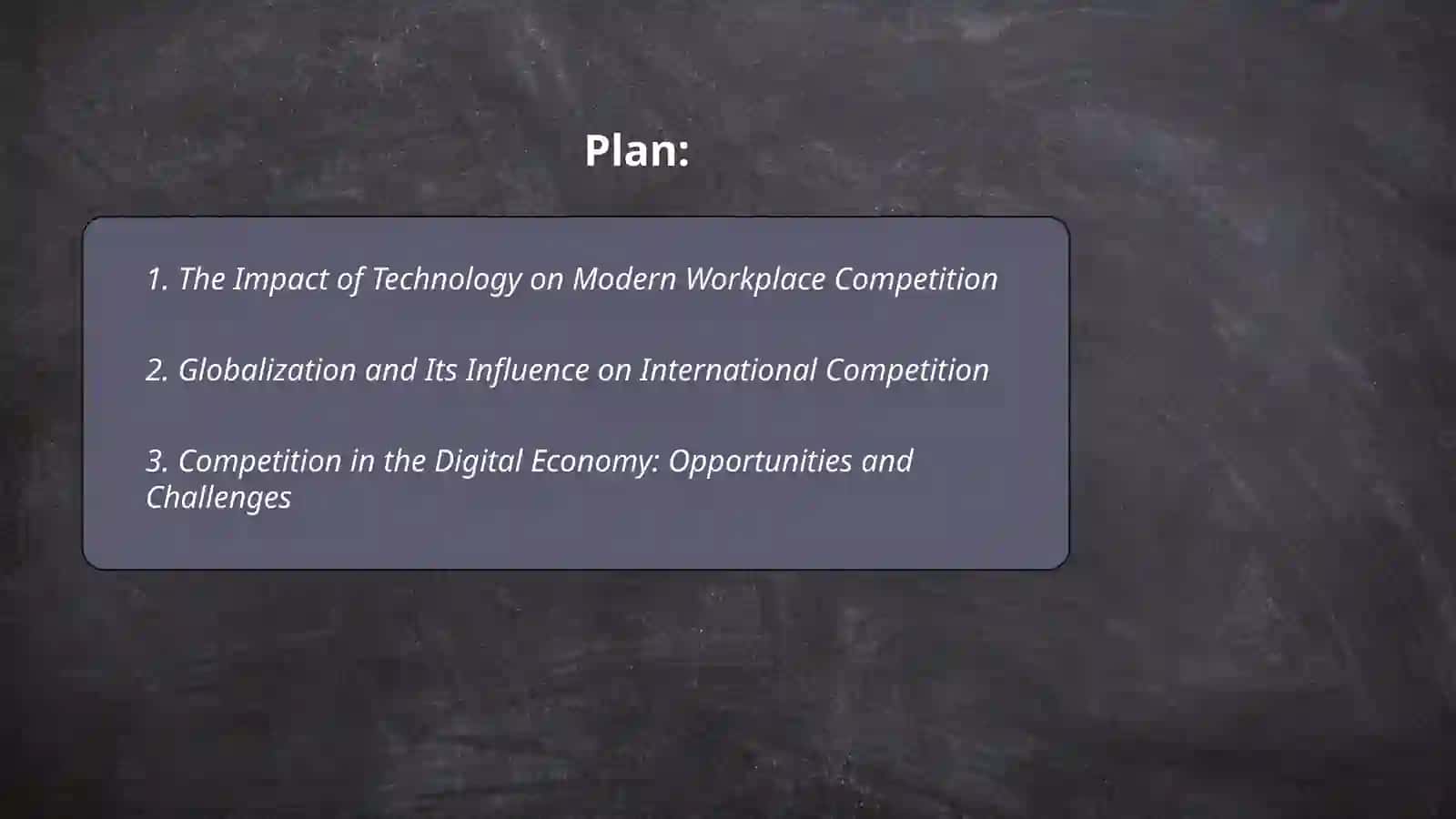 New competition 2