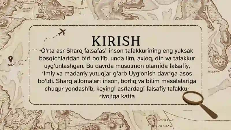 O'RTA ARS SHARQ FALSAFASI VA UYG'ONISH DAVRI XUSUSIYATLARI 2