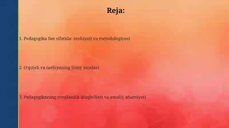 Pedagogika fan sifatida 2