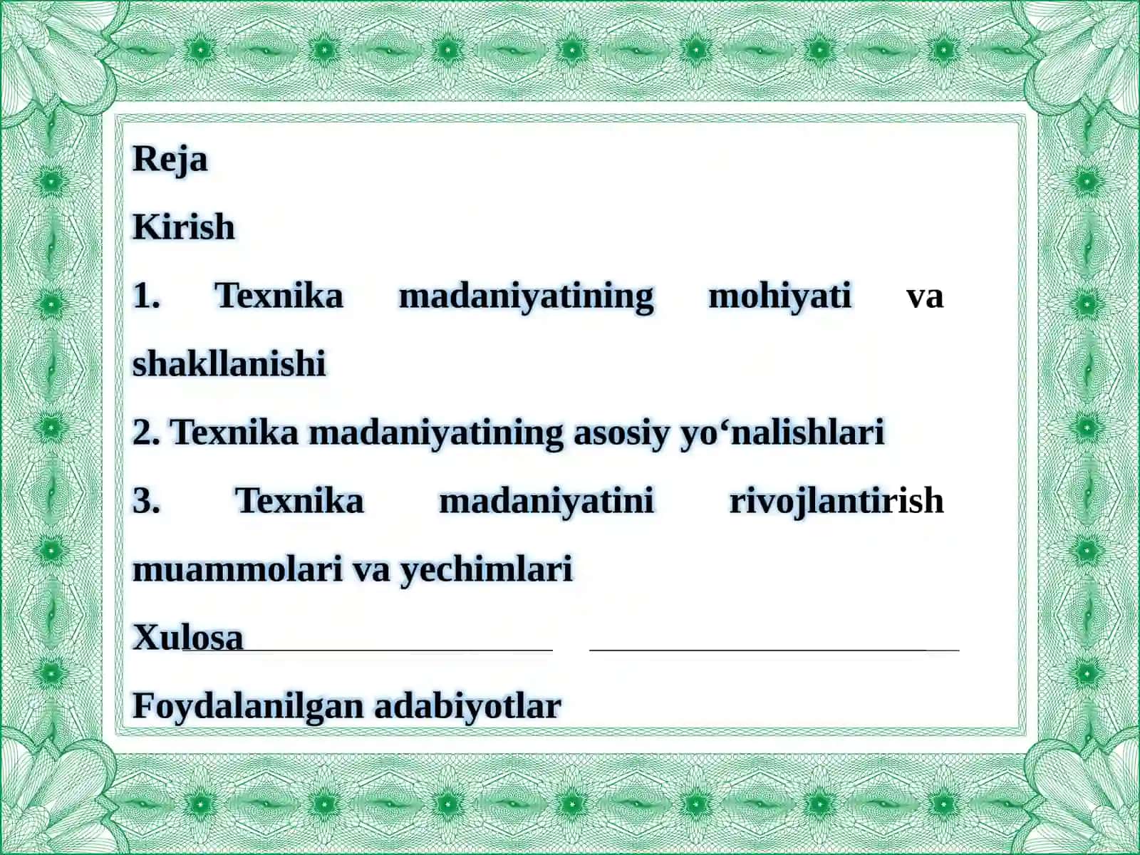 Texnika madaniyati 2