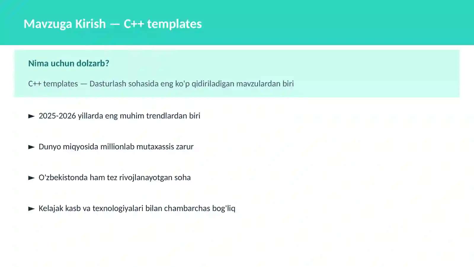 C++ templates 2
