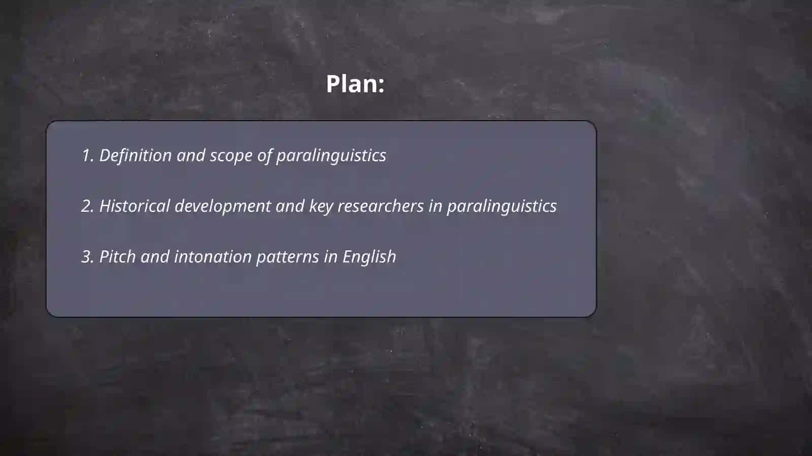 Introduction to paralinguistic 2