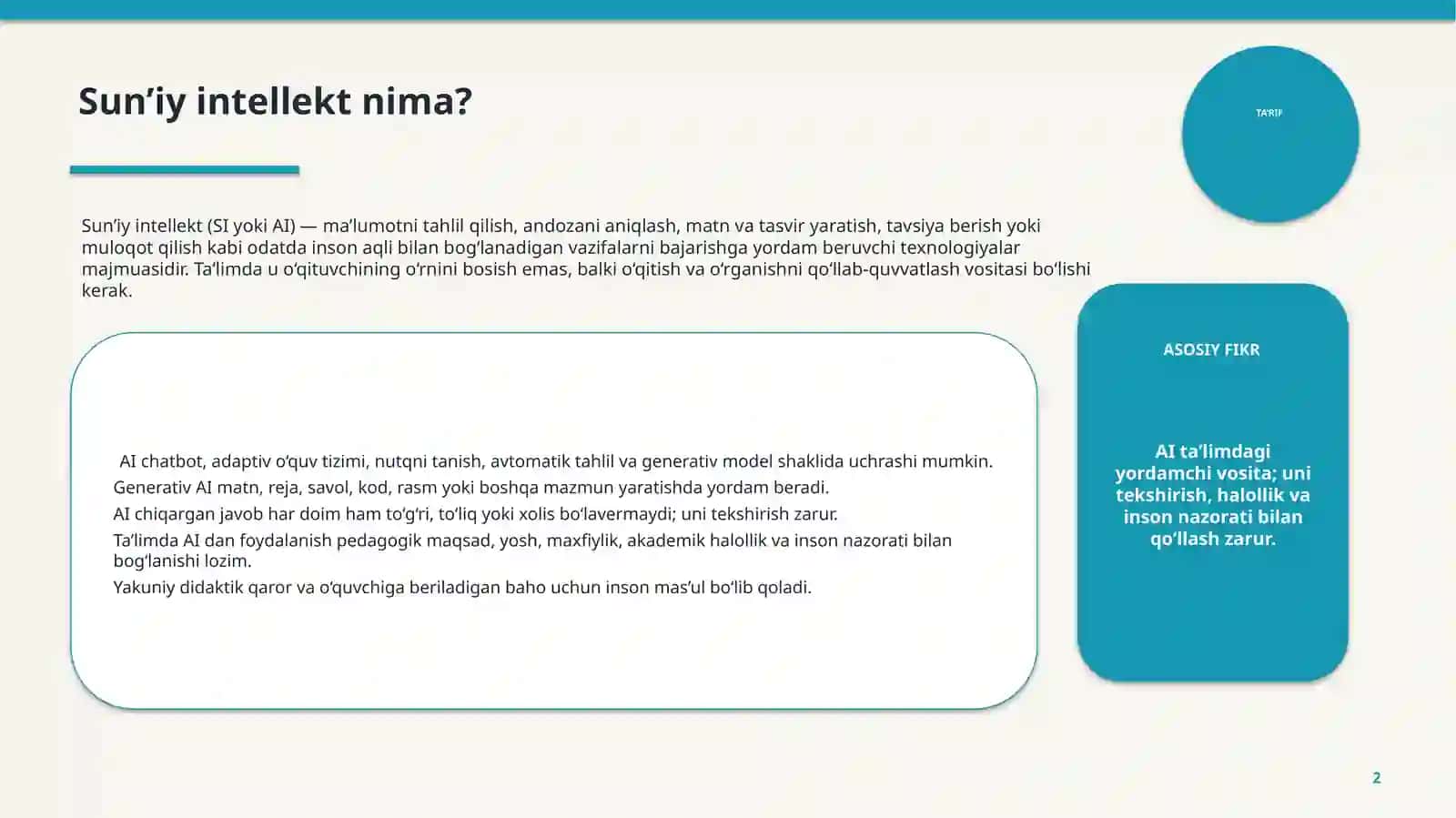 SUN’IY INTELLEKT 2