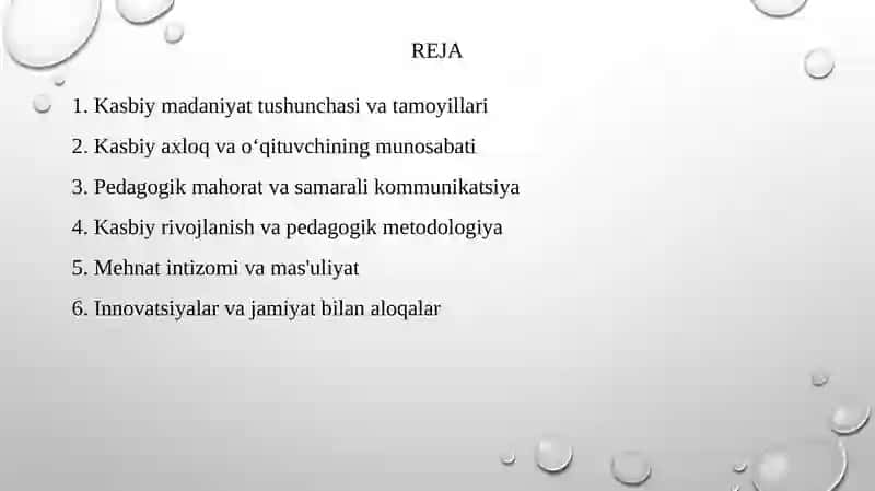 Kasbiy Madaniyat Tushunchasi 2
