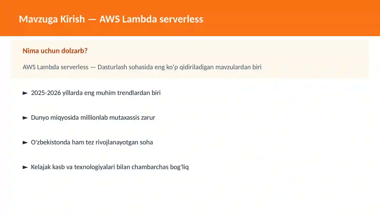 AWS Lambda serverless 2