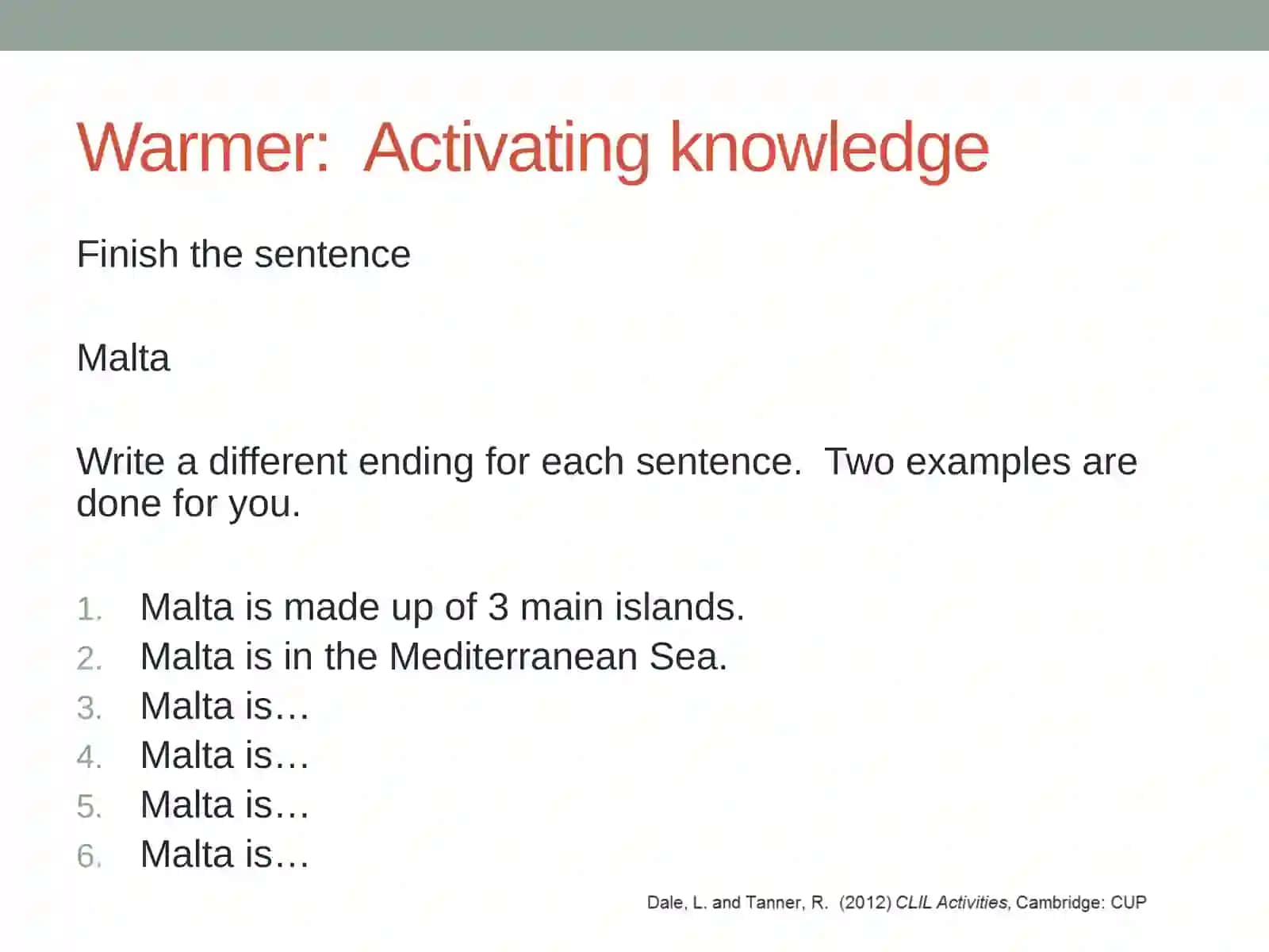Understanding and applying CLIL Methodology 2