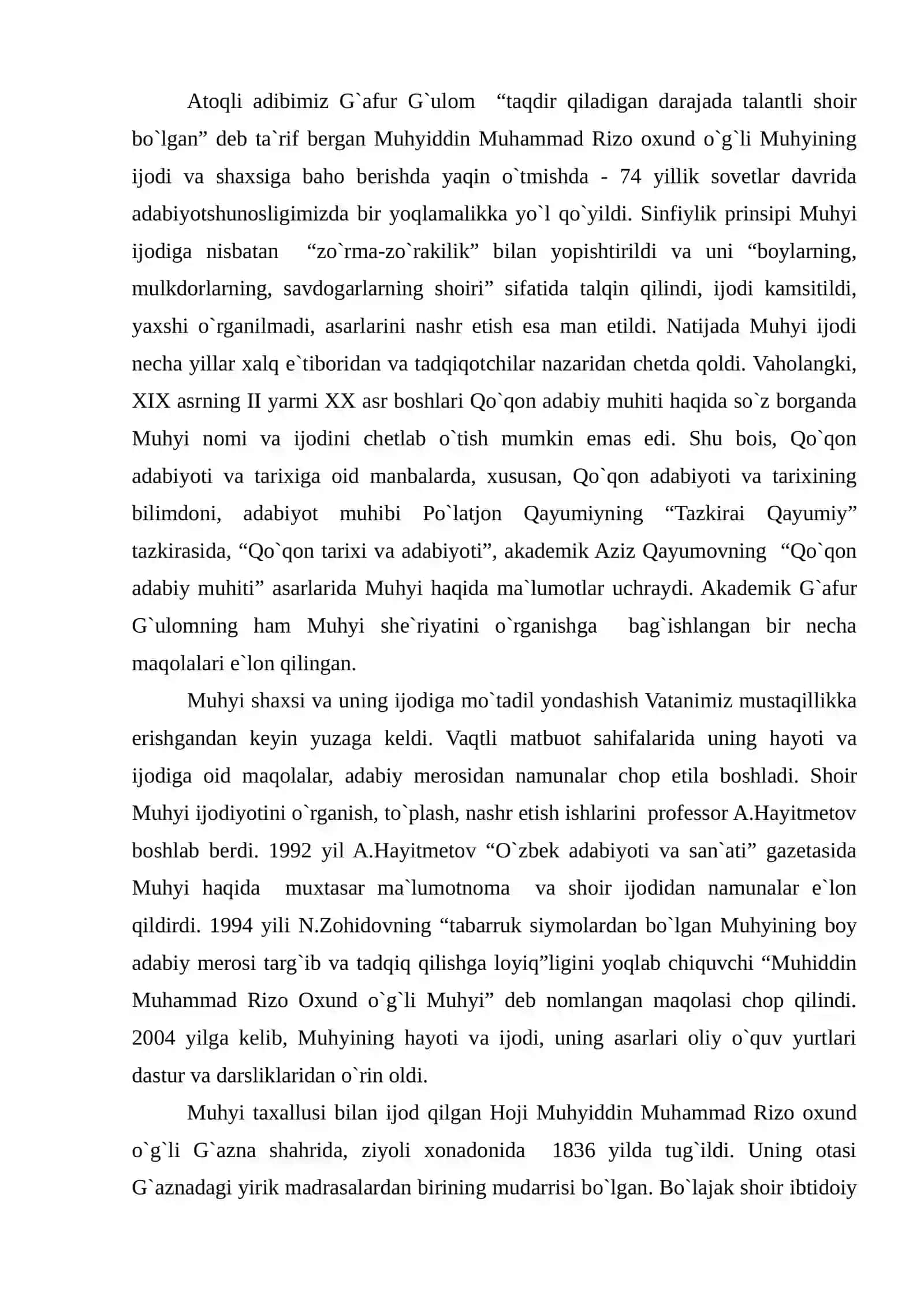 Muhyi Ho`qandiyning hayoti va ijodi 2