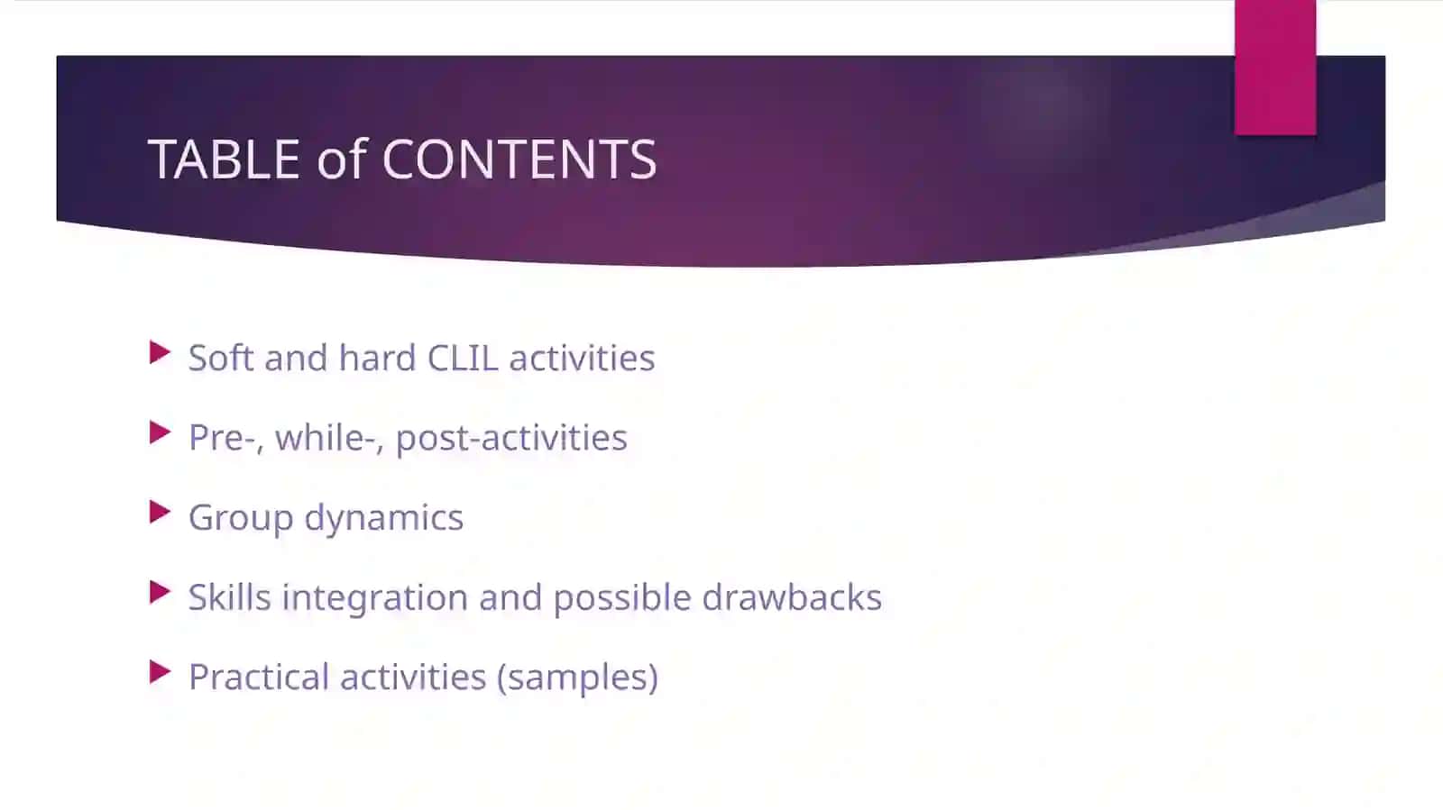Developing practical activities for CLIL lessons and programmes 2