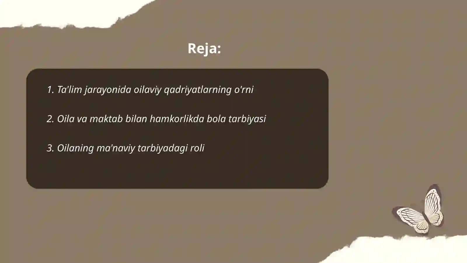 Ta'lim tarbiya jarayonida oilaning o'rni 2