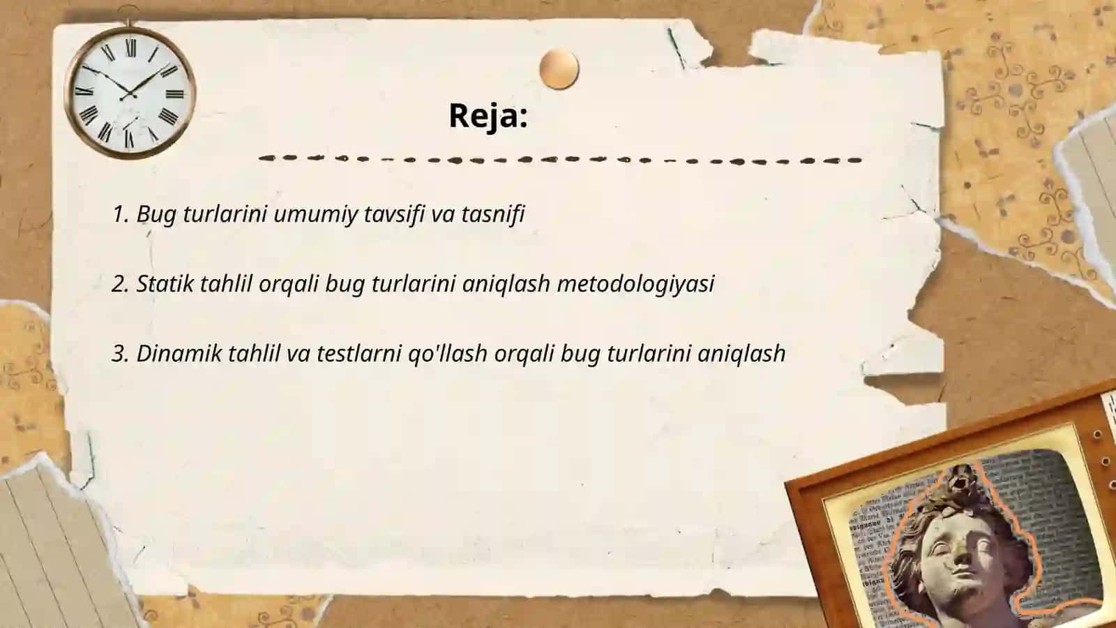 Bug turlarini aniqlash metadologiyasi 2