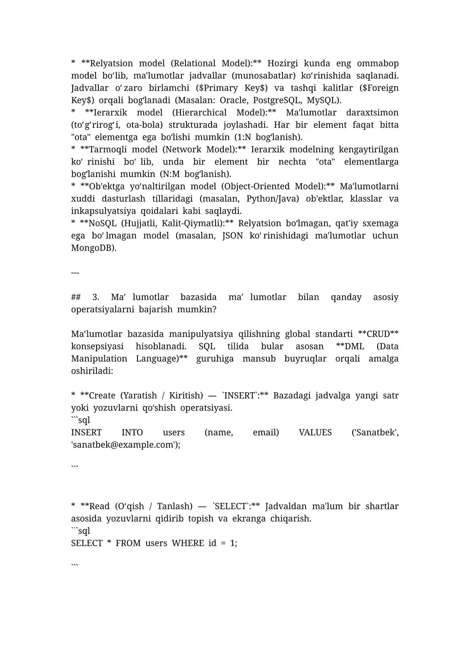 MBBT asosiy tushunchalarini keltiring va u nima uchun qo‘llaniladi? 2
