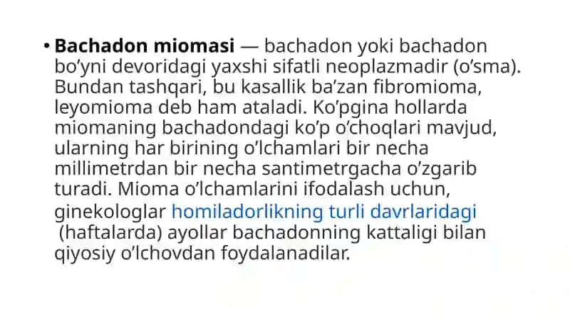 Bachadon miomasi 2