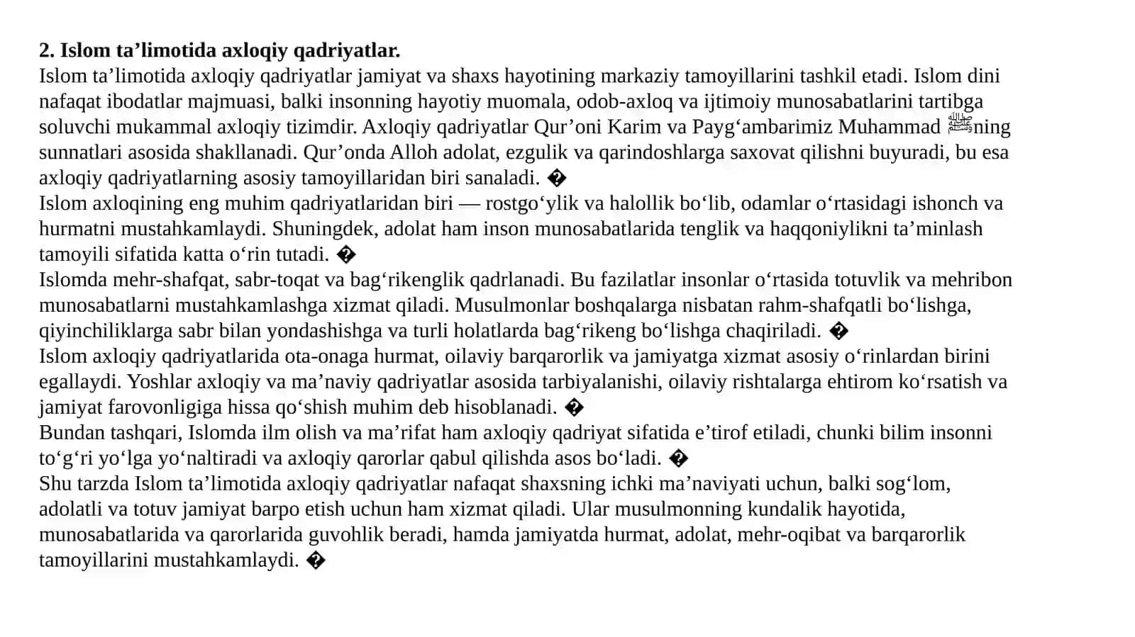 Islomda Shariat katigoriyalari 2