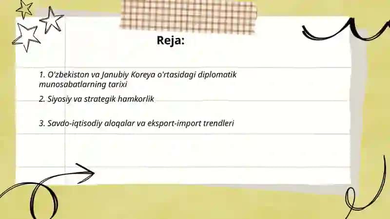 O'zbekiston va Janubiy Koreya munosabatlari 2