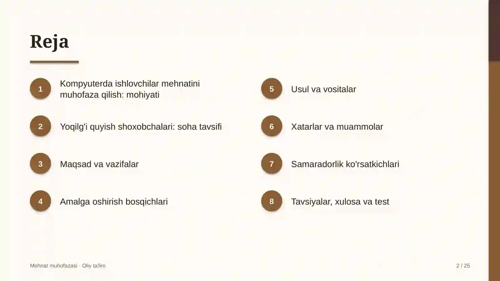 yoqilg'i quyish shoxobchalarida kompyuterda ishlovchi xodimlar mehnatini muhofaza qilish 2398 2