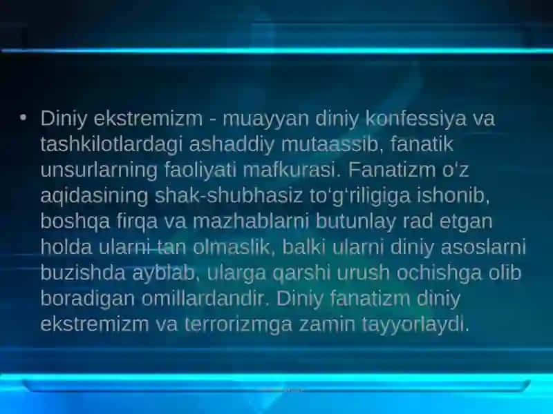 Diniy ekstremizm 2