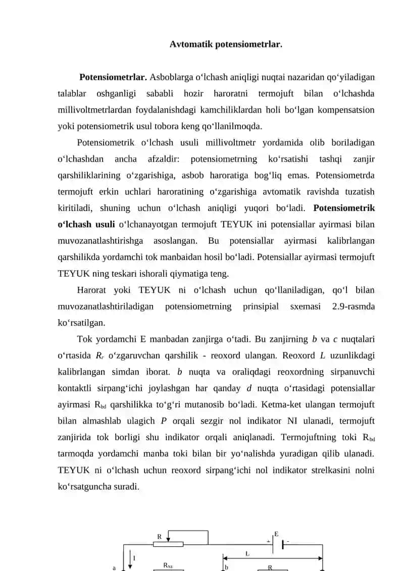 Avtomatik potensiometrlar 2