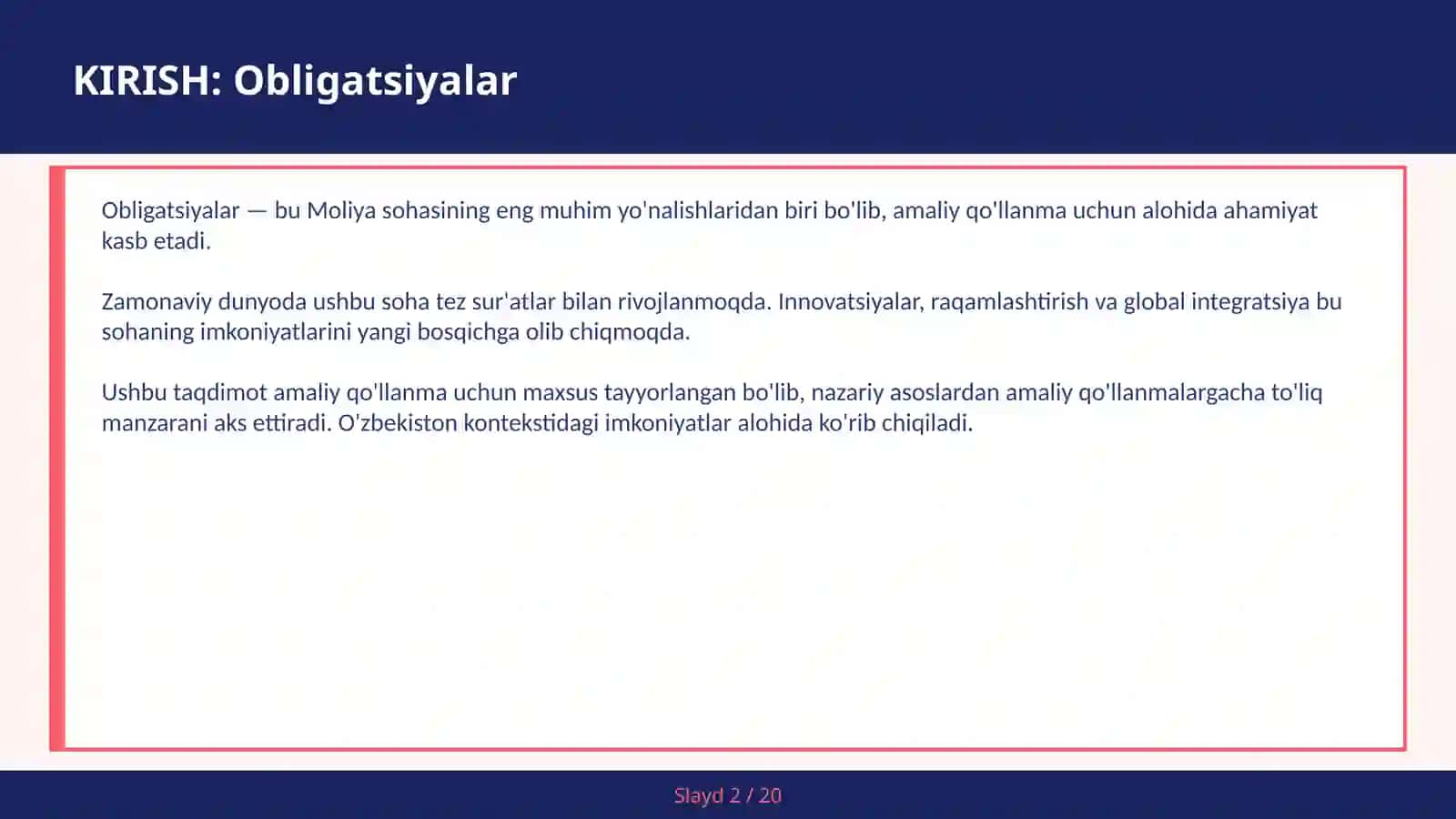 Obligatsiyalar 2