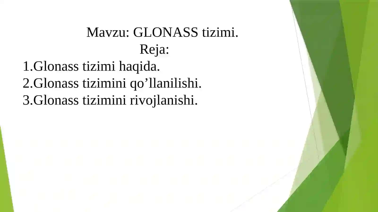 GLONASS  tizimi 2