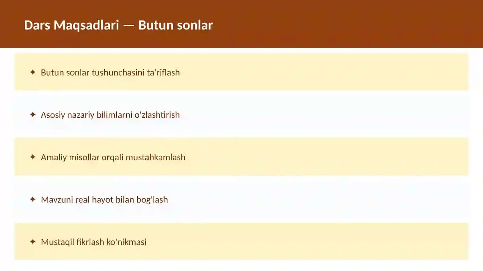 Matematika Sonlar nazariyasi 2