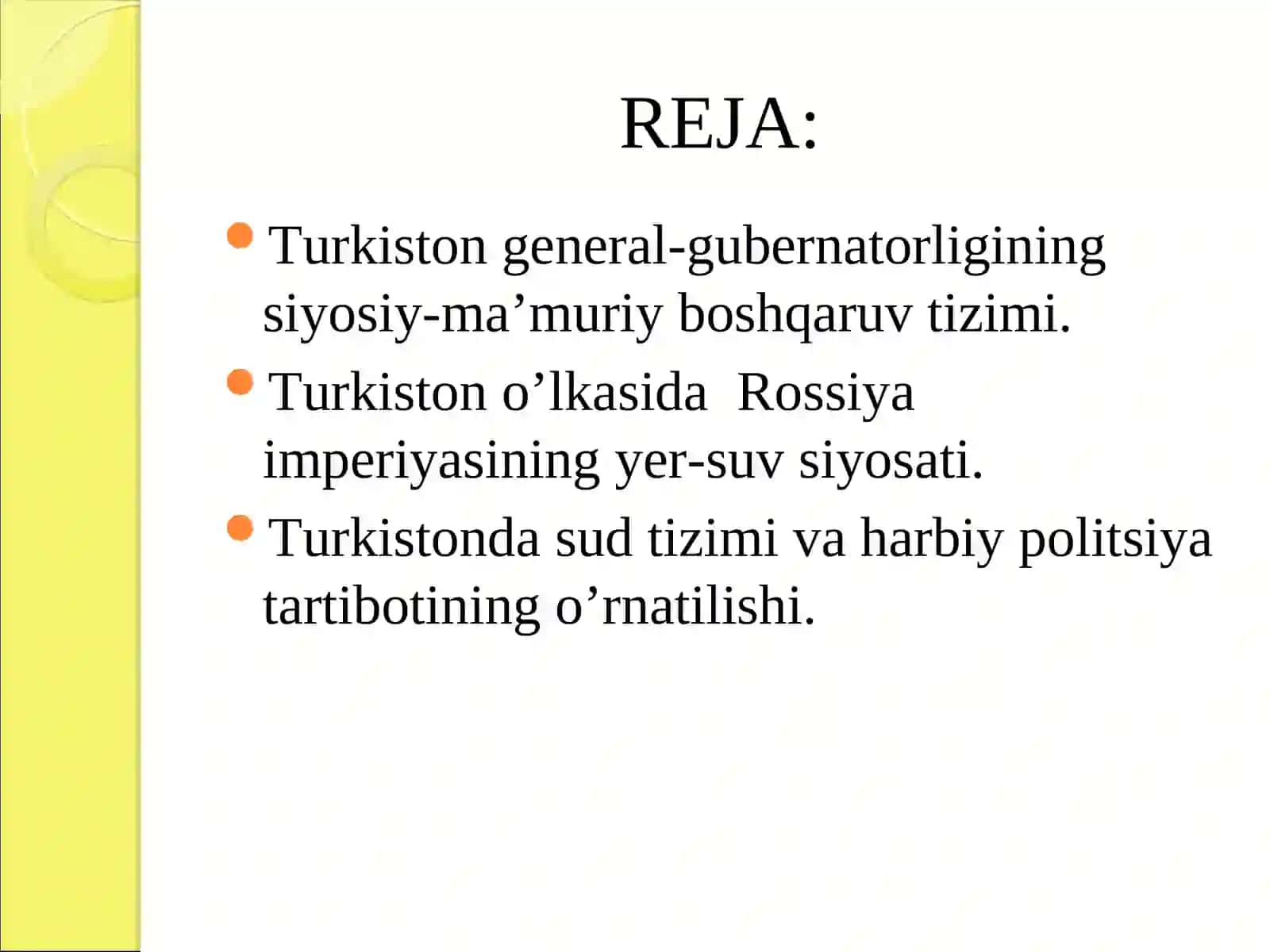 Rossiya mustamlakachilik davrida Turkustonda boshqaruv tartibi 2