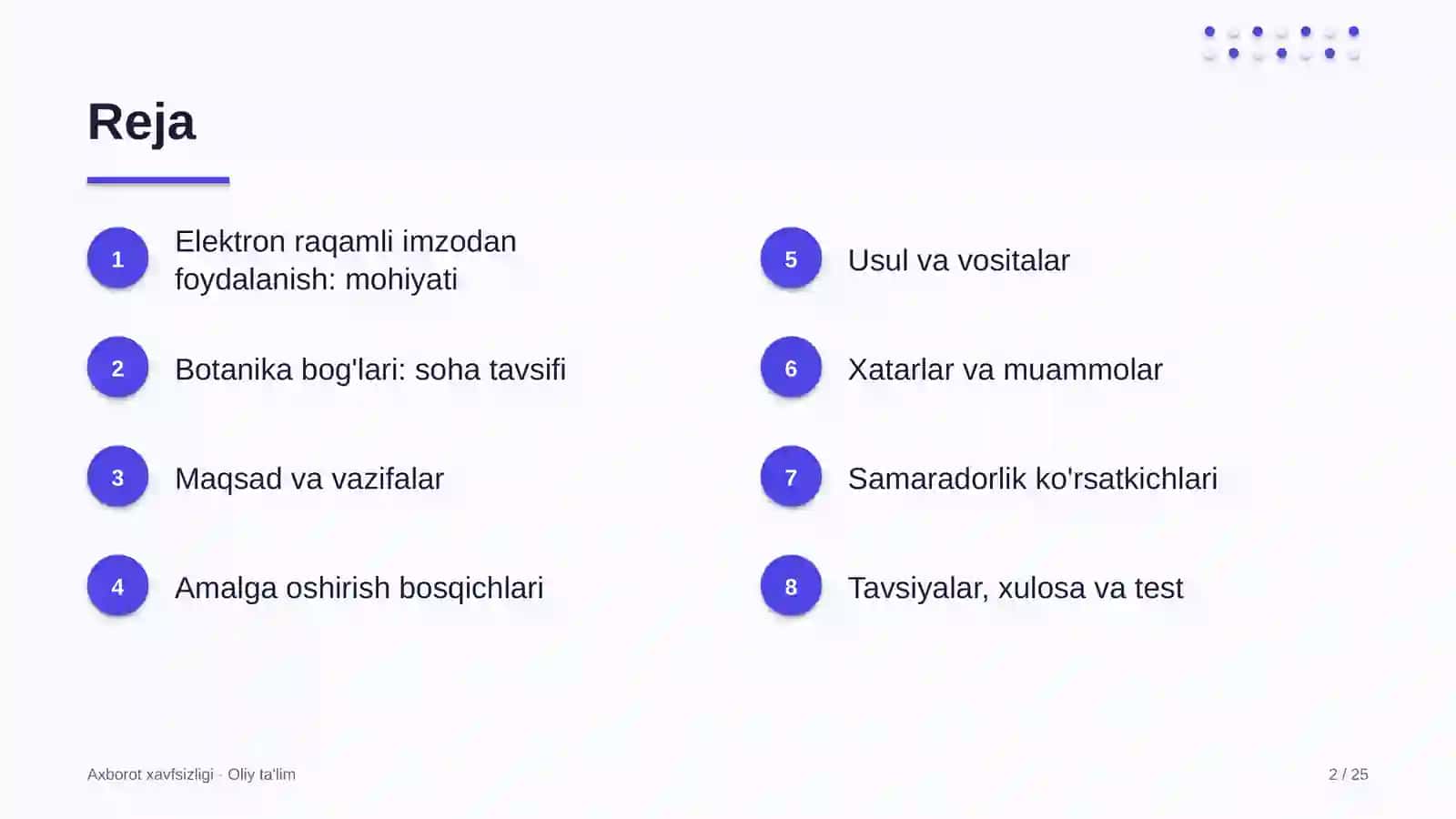 Botanika bog'larida elektron raqamli imzodan foydalanish 2