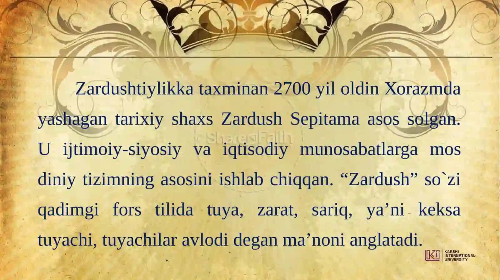 ZARDUSHTIYLIK DINI 2