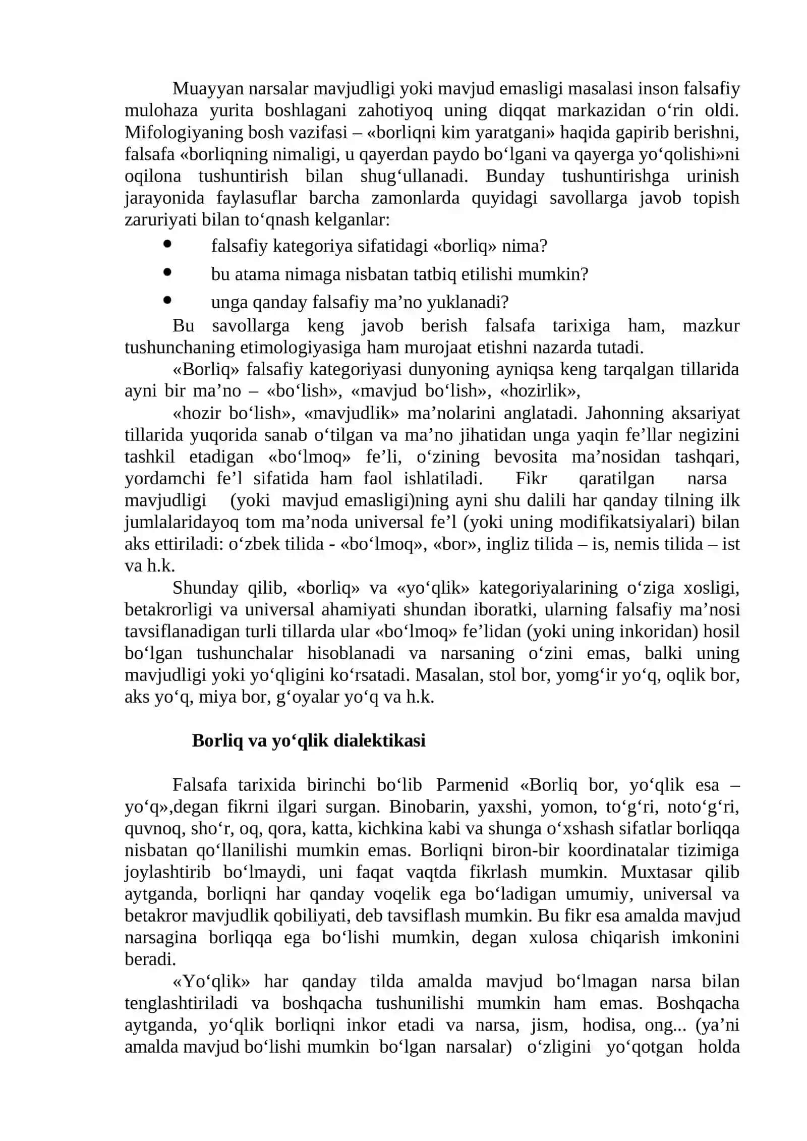 BORLIQ–FALSAFA KATEGORIYASI 2