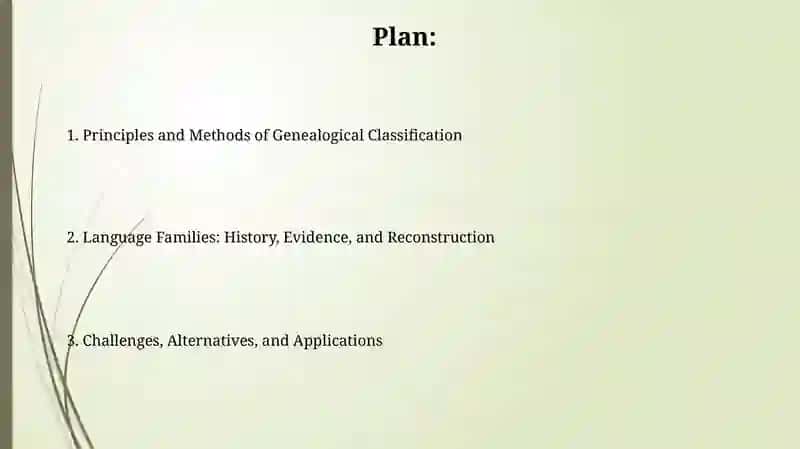 Genealogical classification of languages 2